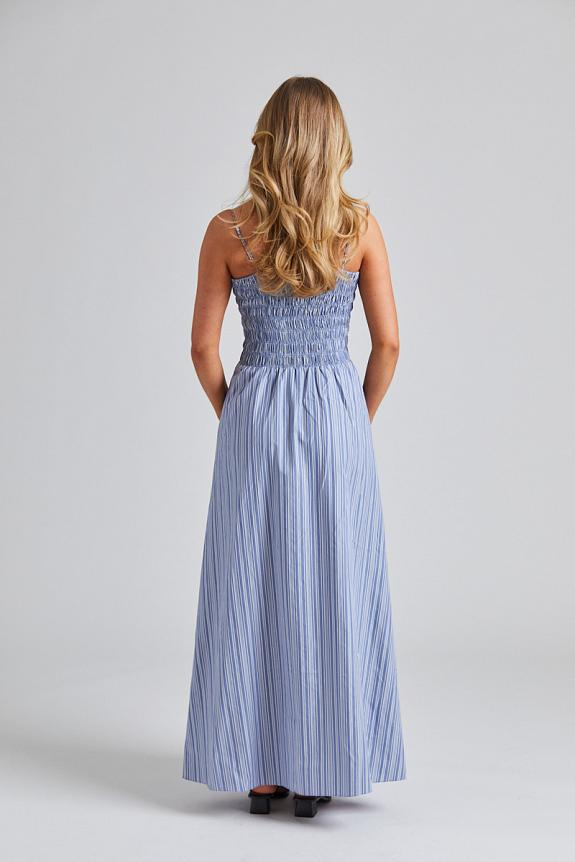 Faithfull The Brand Lida Maxi Dress Blue Stripe 